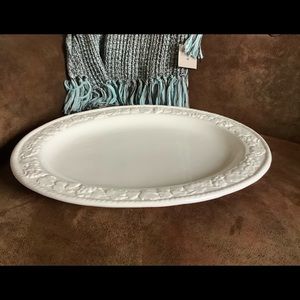 Platter Ceramic white NWT